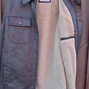 Levi's Faux Leather trucker jacket